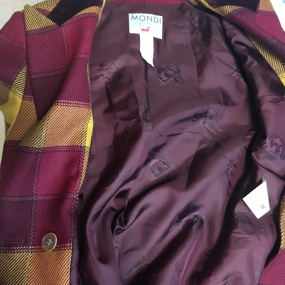 SOLD❌Mondi EUR Vintage Plaids WoolBlazerOversized - Picture 9 of 10